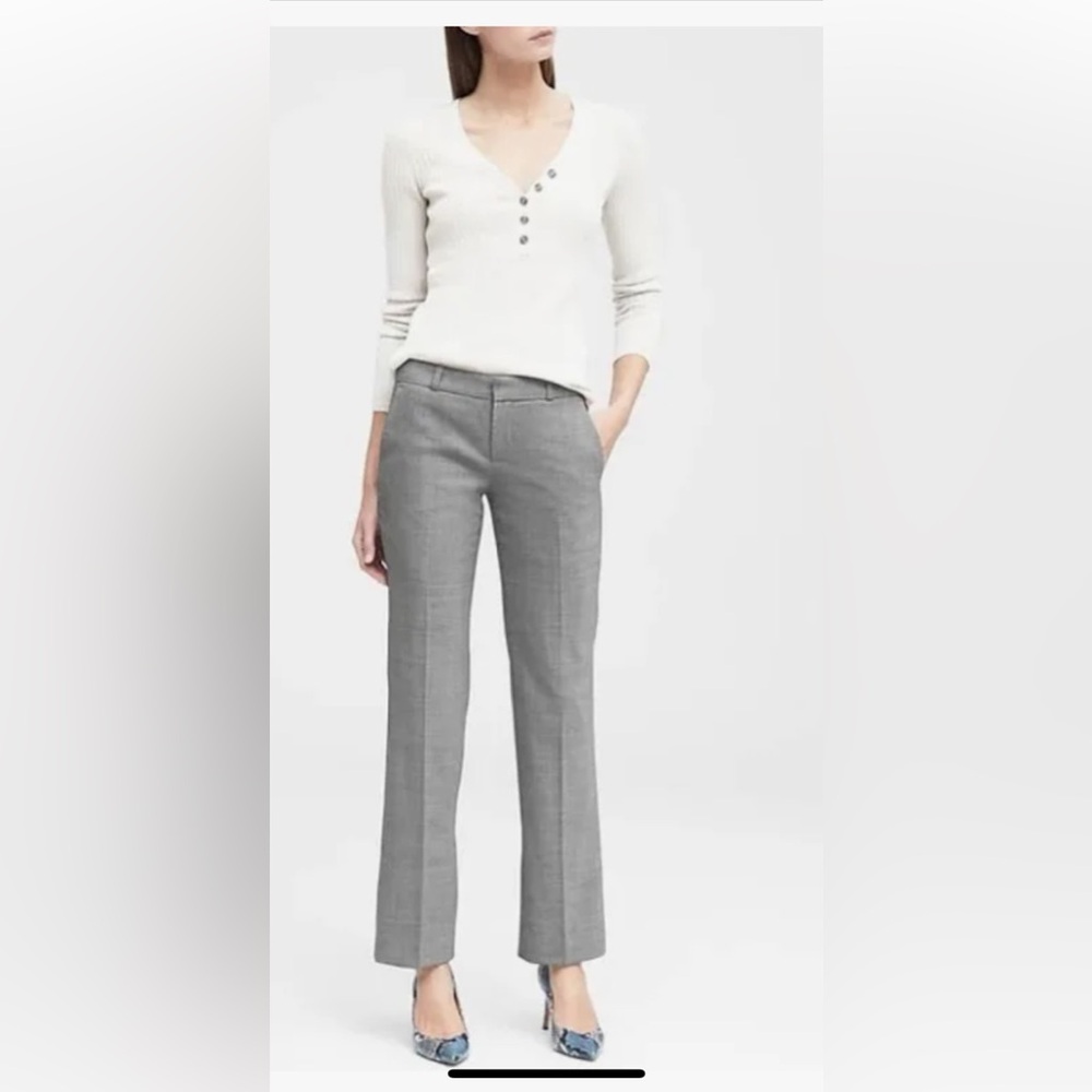 BANANA REPUBLIC WOMEN'S‎ LOGAN DRESS PANTS BUSINESS CAUSAL CONTEMPORARY GRAY 14L